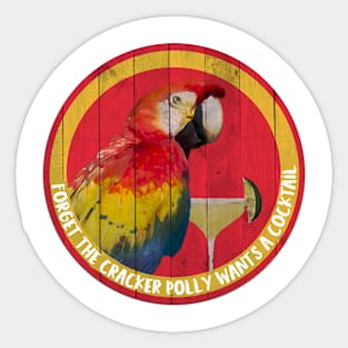 Polly wants a cocktail Sticker